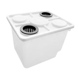 Maxbell Hydroponic Grow Barrels Multipurpose Growth Planter for Flowers Tomato Fruit white