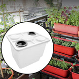 Maxbell Hydroponic Grow Barrels Multipurpose Growth Planter for Flowers Tomato Fruit white