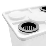 Maxbell Hydroponic Grow Barrels Multipurpose Growth Planter for Flowers Tomato Fruit white