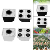 Maxbell Growing Dutch Barrels Deep Water Culture for Greenhouse Soilless Cultivation black with1 hole lid