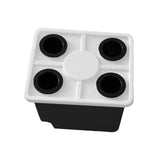 Maxbell Growing Dutch Barrels Deep Water Culture for Greenhouse Soilless Cultivation black with4 hole lid