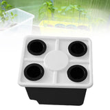 Maxbell Growing Dutch Barrels Deep Water Culture for Greenhouse Soilless Cultivation black with4 hole lid