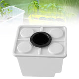 Maxbell Growing Dutch Barrels Deep Water Culture for Greenhouse Soilless Cultivation white with1 hole lid