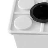 Maxbell Growing Dutch Barrels Deep Water Culture for Greenhouse Soilless Cultivation white with1 hole lid