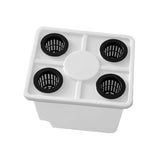 Maxbell Growing Dutch Barrels Deep Water Culture for Greenhouse Soilless Cultivation white with4 hole lid