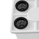 Maxbell Growing Dutch Barrels Deep Water Culture for Greenhouse Soilless Cultivation white with4 hole lid