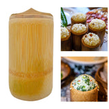 Maxbell Bamboo Rice Steamed Bucket Compact Easy to Use for Home Party Use Restaurant 13cmx20cm