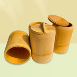 Maxbell Bamboo Rice Steamed Bucket Compact Easy to Use for Home Party Use Restaurant 14cmx22cm
