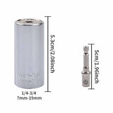 Maxbell Universal Sockets Set for Unscrew Any Bolt Sturdy Steel Super Sockets