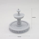Maxbell Miniature Decorative Fountain Terrarium Figurine Garden Small Pound Birdbath