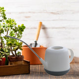 Maxbell Watering Can Indoor Outdoor Sturdy Decorative 1000ml for House Office Flower White