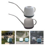Maxbell Watering Can Indoor Outdoor Sturdy Decorative 1000ml for House Office Flower White