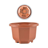 Maxbell 20x Flower Pots Modern Containers with Drain Holes for Shelf Balcony Desktop 13cmx7.5cm