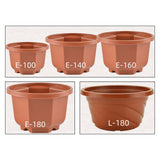 Maxbell 20x Flower Pots Modern Containers with Drain Holes for Shelf Balcony Desktop 17cmx10cm