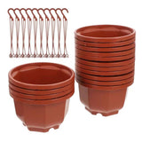 Maxbell 15Pcs Hanging Planters with Drainage for Gardening Indoor Outdoor