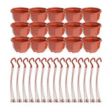 Maxbell 15Pcs Hanging Planters with Drainage for Gardening Indoor Outdoor