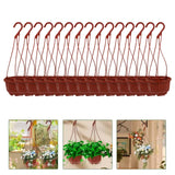 Maxbell 15Pcs Hanging Planters with Drainage for Gardening Indoor Outdoor