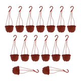 Maxbell 15Pcs Hanging Planters with Drainage for Gardening Indoor Outdoor