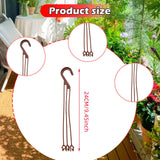 Maxbell 30x Planter Hanging Hooks Decoration Planter Hangers for Office Home Outside 24cm