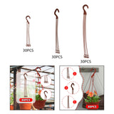 Maxbell 30x Planter Hanging Hooks Decoration Planter Hangers for Office Home Outside 24cm