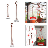 Maxbell 30x Planter Hanging Hooks Decoration Planter Hangers for Office Home Outside 24cm