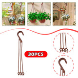 Maxbell 30x Planter Hanging Hooks Decoration Planter Hangers for Office Home Outside 24cm