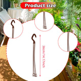 Maxbell 30x Planter Hanging Hooks Decoration Planter Hangers for Office Home Outside 36cm