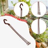 Maxbell 30x Planter Hanging Hooks Decoration Planter Hangers for Office Home Outside 36cm