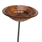 Maxbell Bird Bath Decorative Metal Easy Installation Birdfeeder for Lawn Garden Home
