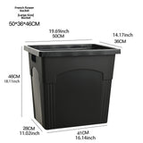 Maxbell Floral Bucket Multipurpose Square Basket Planters for Wedding Garden Kitchen Large