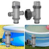 Maxbell Swimming Pool Plunger Valve Easy Installation Repairing on Off Plunger Valve 3 Way 16x3cm