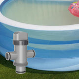Maxbell Swimming Pool Plunger Valve Easy Installation Repairing on Off Plunger Valve 3 Way 16x3cm