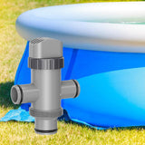 Maxbell Swimming Pool Plunger Valve Easy Installation Repairing on Off Plunger Valve 3 Way 16x3cm