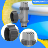 Maxbell Swimming Pool Plunger Valve Easy Installation Repairing on Off Plunger Valve Two Way 16x6cm