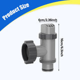 Maxbell Swimming Pool Plunger Valve Easy Installation Repairing on Off Plunger Valve Two Way 16x6cm