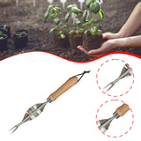 Maxbell Manual Weeder Ergonomic Stainless Steel Weed Puller Tool for Lawn Farm Patio
