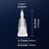 Maxbell 10Pcs Epoxy Mixing Nozzles Sturdy Lightweight Portable for Ab Glue Cartridge 8 sections