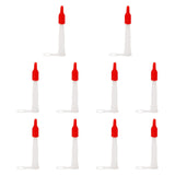 Maxbell 10Pcs Caulking Nozzle Set with Red Cover for Bathroom Wall Tiles Water Tanks