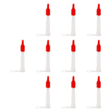Maxbell 10Pcs Caulking Nozzle Set with Red Cover for Bathroom Wall Tiles Water Tanks