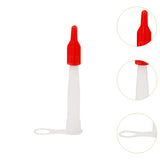 Maxbell 10Pcs Caulking Nozzle Set with Red Cover for Bathroom Wall Tiles Water Tanks