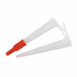 Maxbell 10Pcs Caulking Nozzle Set with Red Cover for Bathroom Wall Tiles Water Tanks