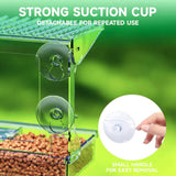 Maxbell Window Mounted Bird Feeder Multifunctional Practical Bird Lover Gift Acrylic