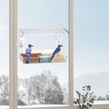 Maxbell Window Mounted Bird Feeder Multifunctional Practical Bird Lover Gift Acrylic