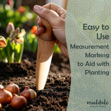 Maxbell Garden Dibber Handheld Simple to Use Gardening Accessories Seed Planter Tool