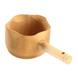 Maxbell Wood Sauna Ladle Water Dipper Portable Sturdy Smooth Surface Multifunctional