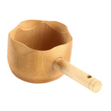 Maxbell Wood Sauna Ladle Water Dipper Portable Sturdy Smooth Surface Multifunctional