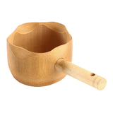 Maxbell Wood Sauna Ladle Water Dipper Portable Sturdy Smooth Surface Multifunctional