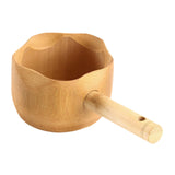 Maxbell Wood Sauna Ladle Water Dipper Portable Sturdy Smooth Surface Multifunctional