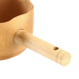 Maxbell Wood Sauna Ladle Water Dipper Portable Sturdy Smooth Surface Multifunctional