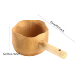 Maxbell Wood Sauna Ladle Water Dipper Portable Sturdy Smooth Surface Multifunctional